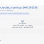 City of Ekurhuleni Security Guard Vacancy 2026